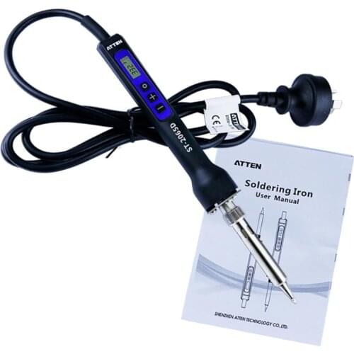 Soldering Iron LCD Digital Display Adjustable 60W 110V 250-480℃ Tool Kit