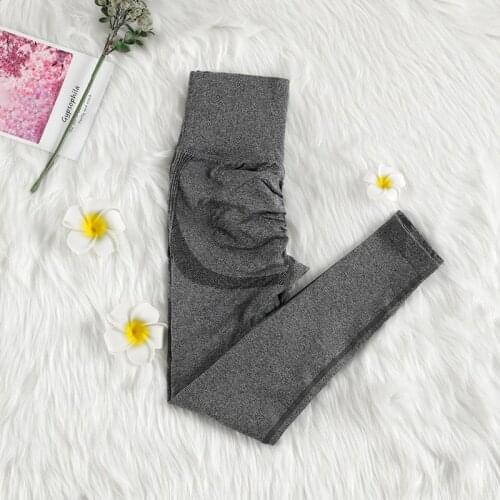 High-Waisted Yoga Sport Push Up Leggings Outdoors Tummy Control Sweat-Absorbent Training Jogging Gym Womens Pants