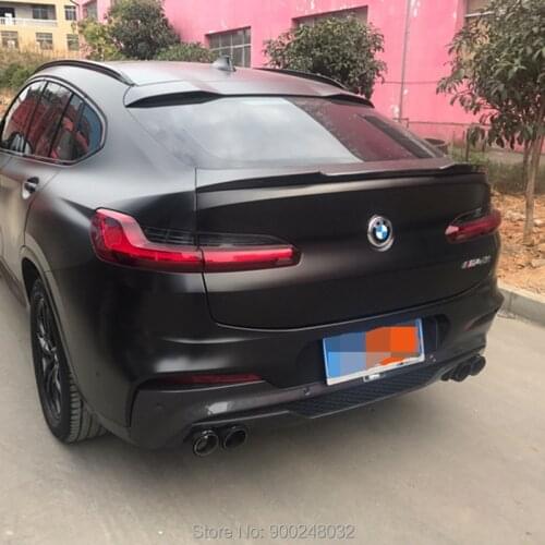For BMW X4 2019-2020 Spoiler ABS Plastic Unpainted Color Rear Roof Spoiler Wing Trunk Lip Boot Cover Car Styling