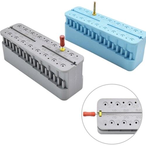 Dental Endo Files Measuring Autoclavable Endodontic Block With Root Canal Needles Ruler Oral Dentist Instrument