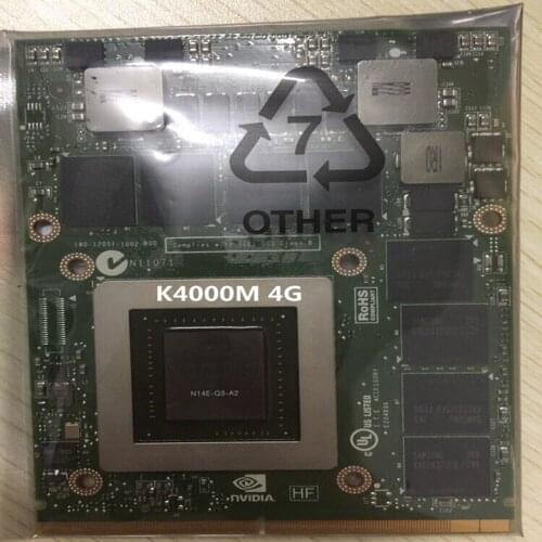 Tarjeta gráfica Quadro K4000M K4000 GDDR5 4GB Vedio N14E-Q3-A2 para Dell M6600 M6700 M6800 HP 8740W 8760W 8770W Laptop 100% Test