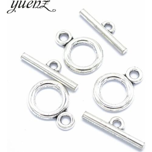 YuenZ 10 set Antique Silver Plated OT Toggle Clasp Metal Fastener Bracelet For Jewelry Making Diy Accessories V201