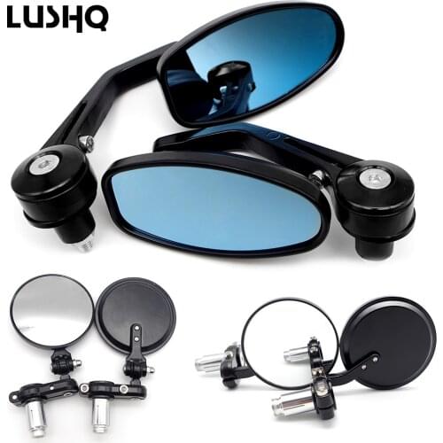 Motorcycle Mirror Aluminum 22mm handlebar end side mirror for honda cbr 600 f4i 2001 kawasaki vulcan s 650 ktm 690 suzuki vstrom