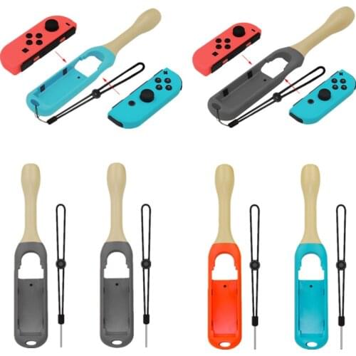1pair Holder Grip Drumstick with Wrist Strap for Nintendo Switch Controller Gaming Joy-Con Assossies Drum Motion Sensing Game