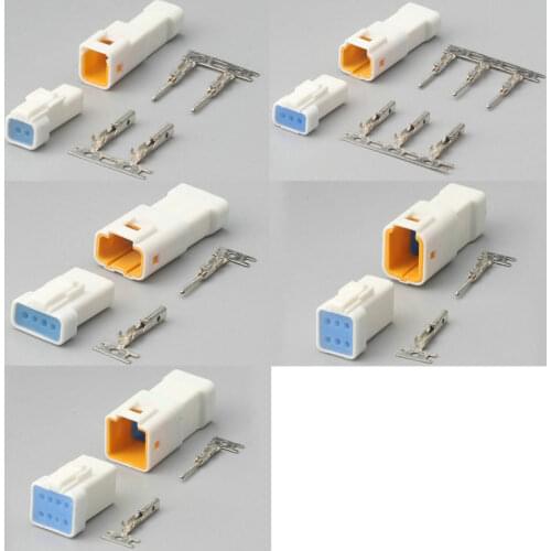10set JST06R-JWPF-VSLE Mini Car 2/3/4/6/8 Pin Male Female Automotive Connector Waterproof Housing Butt Pair Terminal Block Plug