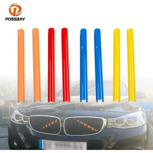 2x Front Grille Trim Strips Cover for BMW F30 F32 G11 G32 F20 F21 F22 2 3 4 5 7 Series Car Sport Styling Decoration Accessories