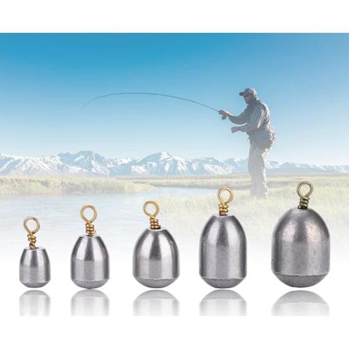 20pcs Fishing Sinkers 4g 7g 10g 14g 20G Outdoor Fishing Sinkers Weight Set Fishing Baits Sinker Fishing Tackle Accessories
