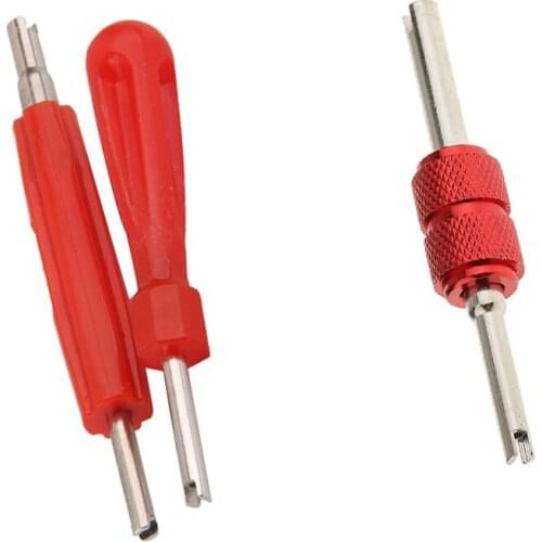 3Pcs Car Truck 2-Head Valve Stem Core Remover Tire Repair Install Tool Red