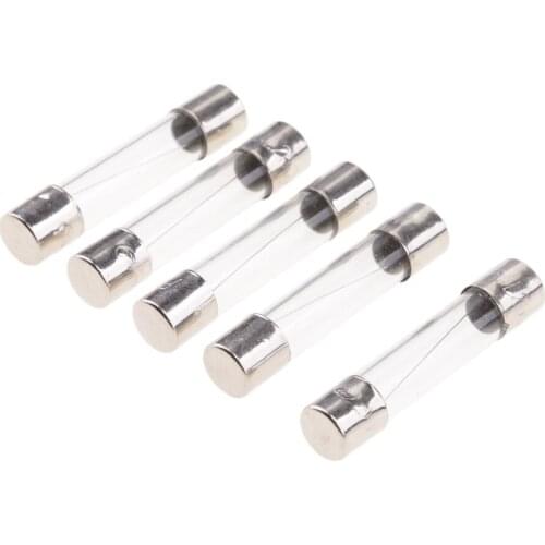 5 Sets Inline Glass Tube Fuse Holder Kit For 6x30mm Fuses Circuit Protection
