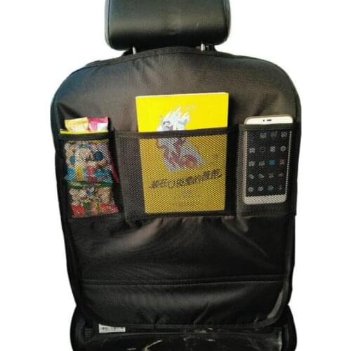 Car Kick Mats Back Seat Protectors Storage Organizer Pocket /Best For Protection From Kids Dirt ,Waterproof Car Seat Covers