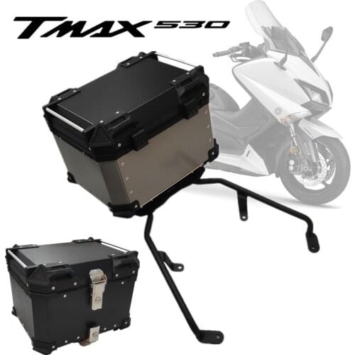 Motorcycle Top Trunk 45L 55L 65L for Yamaha TMAX530 12-13-14-15-16 Aluminum Alloy Tail Box Rear Luggage Case Storage Waterproof