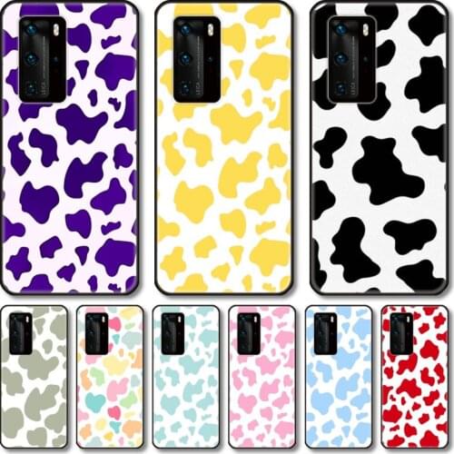Cute cows Phone Case For Huawei P 40 30 20 10 9 Smart 2019 Lite E Pro Plus black cell shell
