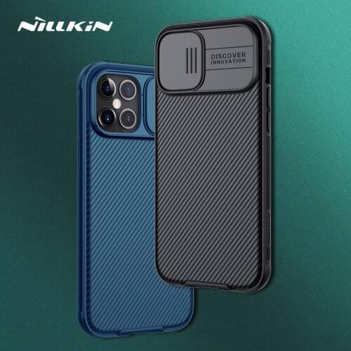 Nillkin for iPhone 12 Pro Max Camshield Cover Slide Camera Protection Slim PC Phone Case for iPhone 12/12 Pro/12 Mini Lens Cover