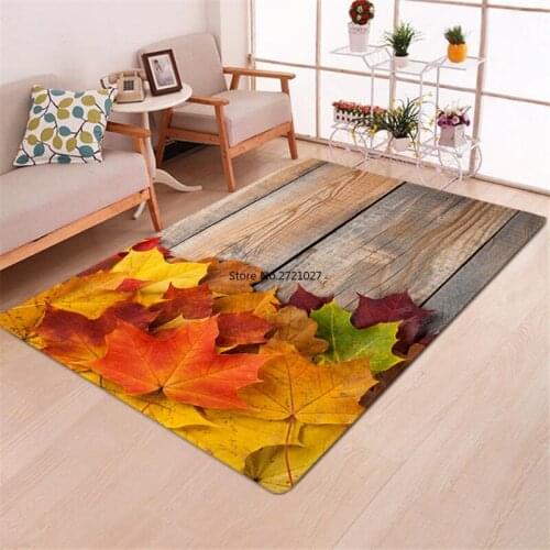 Retro Wood Plank 3D Living Room Mats Home Decoration Bedroom Door Mats Childrens Room Floor Mats