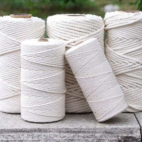 Cotton Cord 2 mm/4mm x 100m For Wall Hangings Dream Catcher Plant Hangers Wall Art Homewares Wall Hanging