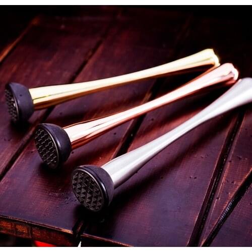 Cocktail lemon mashed and crushed stick juicer