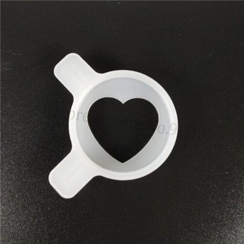 Ice Cream Maker Spare Part Plastic Nozzle Modeling Lid Heart Shaped Moulding Cap Accessory 29mm Inner Diameter