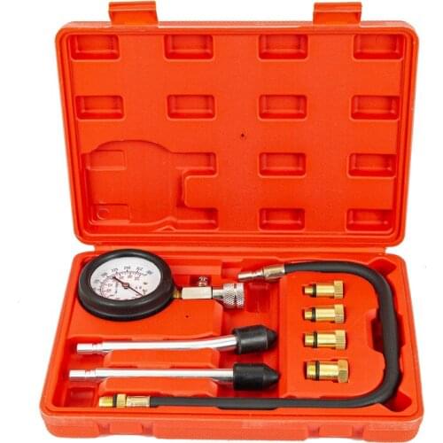 0-300 Psi Pressure gauge Gasoline Engine Compression Gauge Tester Automobile Petrol Gas Engine Cylinder Pressure Test Tool Kits