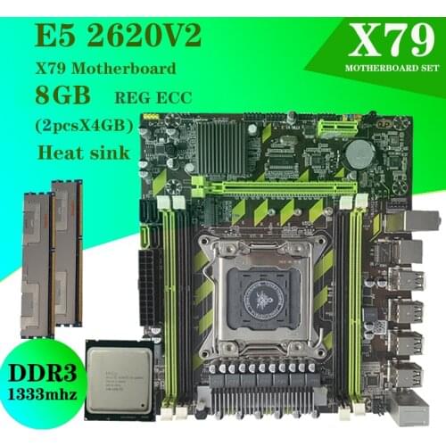 X79 motherboard memory CPU set combination Xeon E5 processor CPU DDR3 RAM 2pcs x 4GB=8GB/2pcs x 8GB=16GB 1333MHZ