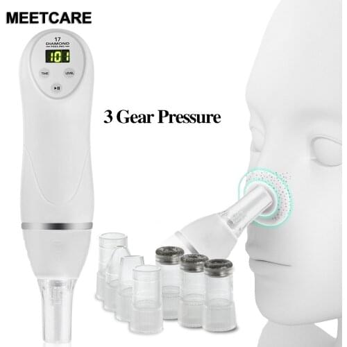 Mini Diamond Dermabrasion Skin Peeling Facial Blackhead Acne Pore Removal Microdermabrasion Vacuum Face Massage Beauty Skin Care