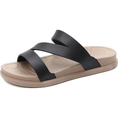 Fashion Slippers 2021 Women Indoor Bathroom Slipper Soft EVA Anti-slip Home Floor Slides Ladies Summer Shoes Female Light Flats