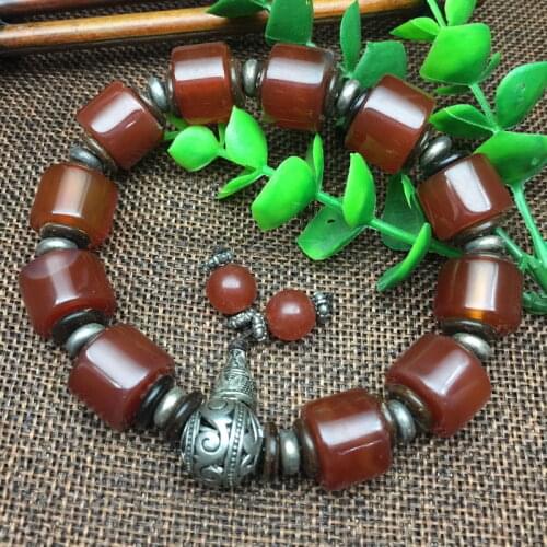 Fashion Jade Bracelet Men and Women Round Beads Jade Bracelet Jadite Charm Fine Jewelry Fashion Accessories