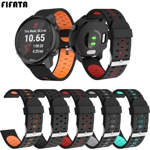 FIFATA 2020 New 20MM Colorful Silicone Wtach Strap For Garmin Venu/Vivoactive 3HR/Forerunner 245/Xiaomi Amazfit Bip/GTS/GTR 42MM