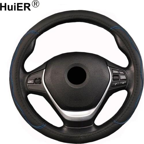 Car Steering Wheel Cover Volant Braid on the Steering-wheel For 36 38 40 42 45 47 50 CM Funda Volante Car Styling Auto Hand Bar