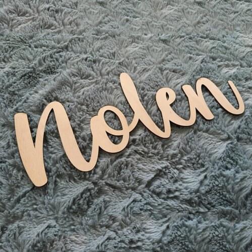 Personalized Kids Wooden Name Signs,Custom Children Name Wall Decor Color Wooden Letters, lasercut wooden Name Nursery