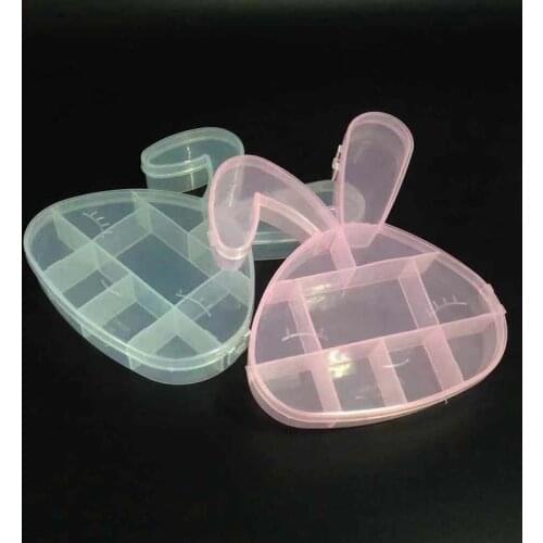 Cartoon Rabbit Plastic Storage Box Jewelry Box Jewelry Organizer Holder Cabinets For Small objects