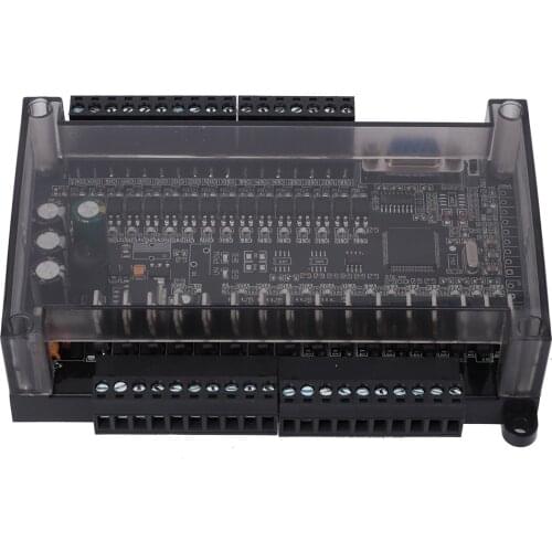 PLC Programmable Logic Controller Industrial Control Board Supports 485 CAN 3U 32MT with Base and Shell