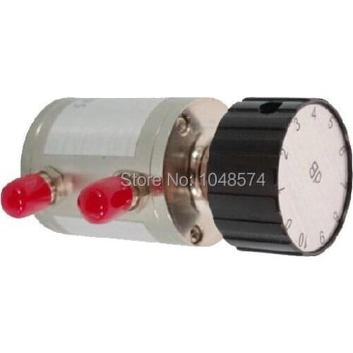 Free Shipping DC-6GHz 2W 0~10dB 1dB Step Adjustable Rotary Coaxial Attenuator (SMA female connector)