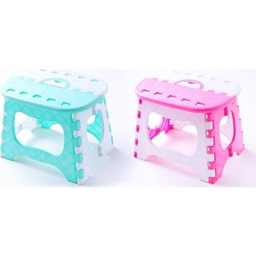 1pcs Plastic Folding Step Stool Portable Chair Seat for Home Train Outdoor Fishing Camping Kids And Adults Universal Furniture