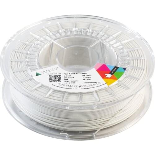 SMARTFIL PLA ANTIBACTERIAL, 1.75mm, NATURAL, 750g filament for Smart Materials 3D printing