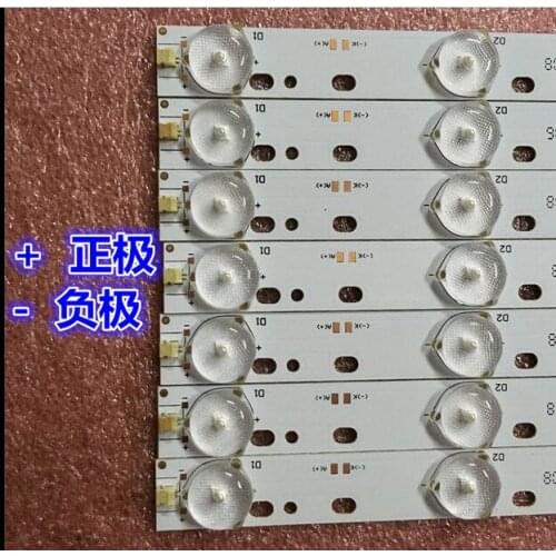 2pcs 32'' 570mm*17mm 10leds LED Backlight Lamps LED Strips w/ Optical Lens Fliter for TV Monitor Panel 30V New