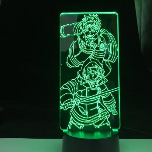 Anime Led Night Light Fire Force For Bedroom Decor Gift Colorful Nightlight Manga 3d Lamp Fire Force Home Decor Dropshipping