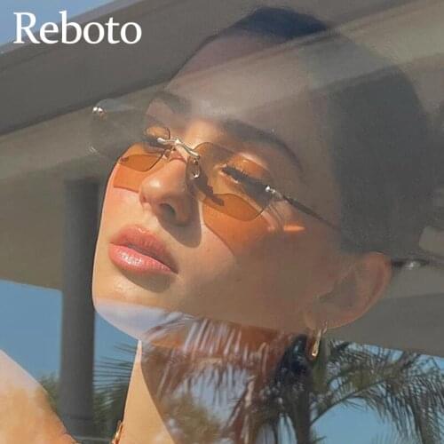 Vintage Square Glasses Rectangle Womens Sunglasses Traveling Style Small Shades Transparent Sunglasses Woman Eyewear UV400