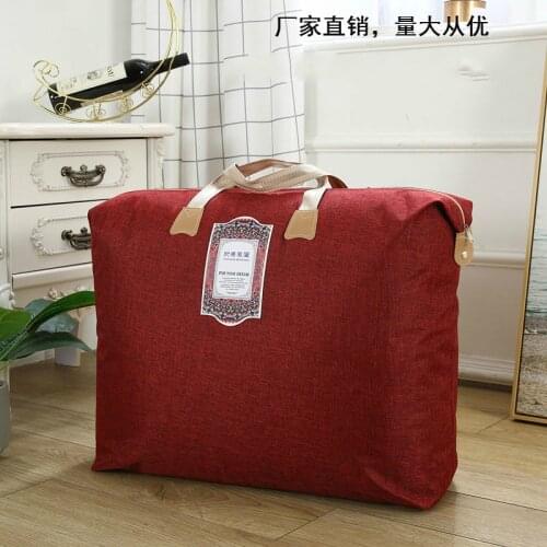 High grade LINEN thickened waterproof quilt, clothes storage bag, wedding quilt bag, moving bag traveling bag silk duvet package