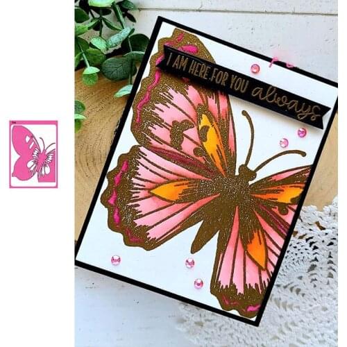 Insect Funny Butterfly Cutting Dies and Stamps Scrapbook Dariy Decoration Stencil Embossing Template Diy Greeting Card Albums