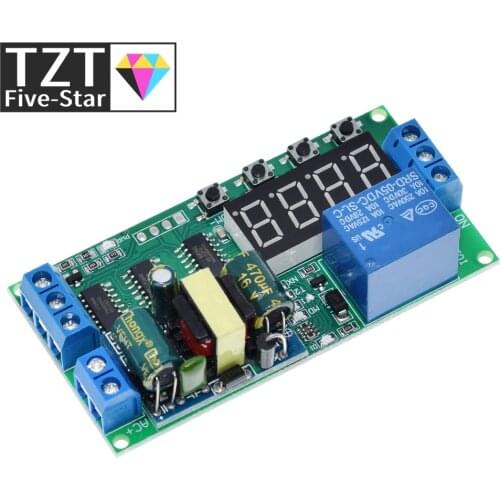 TZT IO23B01 AC 110V 220V Converter Multifunction Self-lock Relay PLC Cycle Timer Module Delay Time Switch