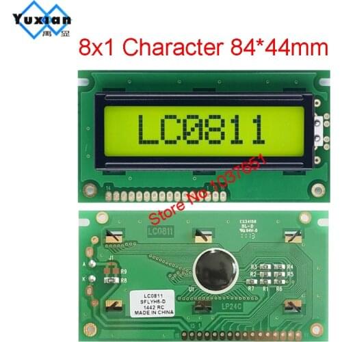 LCD module 0801 8X1 character display 84x44mm LC0811-LY good quality