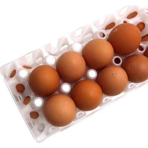 15PCS Chicken egg crate 12 eggs capacity poultry turnover transport plastic box store refrigerator kitchen tools housewife tool
