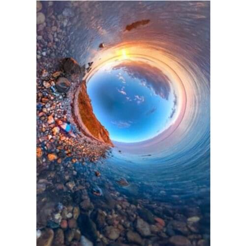 5D DIY Diamond Painting Square Round Diamond Mosaic Seaside Beauty Picture Embroidery Cross Stitch Kit Handmade Gift WG2435