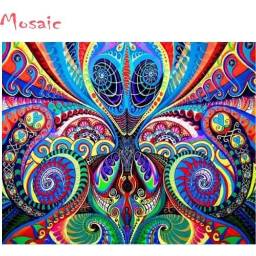 Abstract Diamond Painting 5D DIY Full Square round Picture Rhinestone Diamond Embroidery Mosaic Decoration Home Girl Hobby