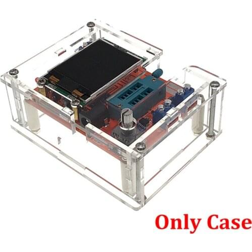 Acrylic Transparent Case Shell for TFT GM328 Transistor Tester Diode LCR ESR Meter PWM Square Wave DIY Kit Only Case