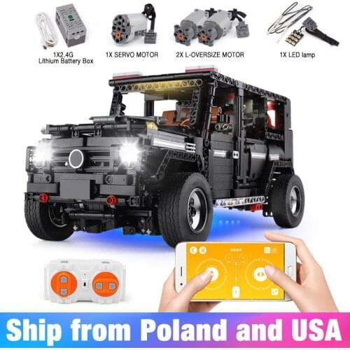 APP Technic 1641 blocks RC Car Sets G65 Compatible Legoinglys Technik SUV 2.4G 4WD Wagon Educational Toys Building Blocks Bricks