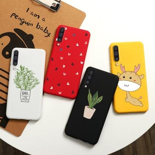 Silicone Fundas For Samsung Galaxy A30s A50s A50 Soft TPU Matte Shockproof Back Covers For Samsung A30s A 30s A50 A50s A 50 Case