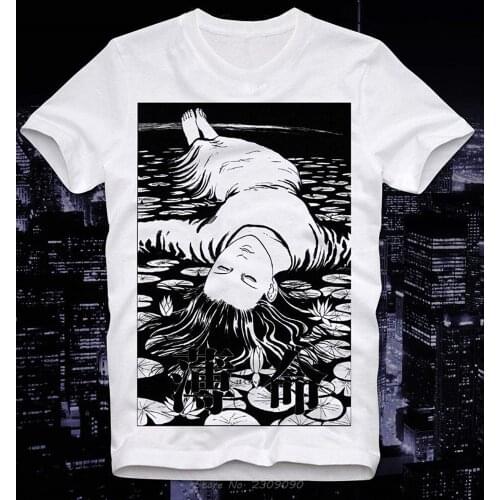 Tomie Junji Ito Uzumaki Manga T-shirt Anime Guro Japan Japanese Suehiro Maruo Tshirt Unisex T Shirt Men Tees Tops Harajuku