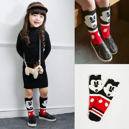 Cartoon Cute Kids Socks Animal Baby Cotton Socks Knee High Long LegWarmers Cute Socks Boy Girl Children socks 0-6 Y