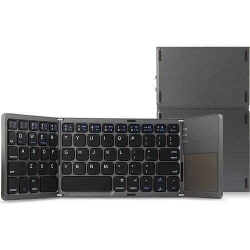 HUWEI Mini Foldable Bluetooth Keyboard with Touchpad For Samsung Galaxy A51 A71 A31 A01 A21S A50s A30s A7 Phone keyboard case